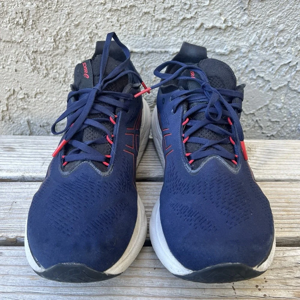 Asics‎ Shoes Men Size 12 Gel Nimbus 25 Athletic Running Workout Lace Up